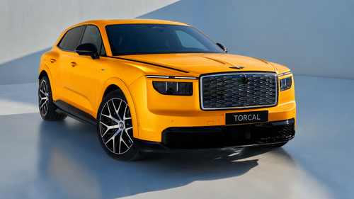 Late Night Glow — bright yellow-orange car artwork